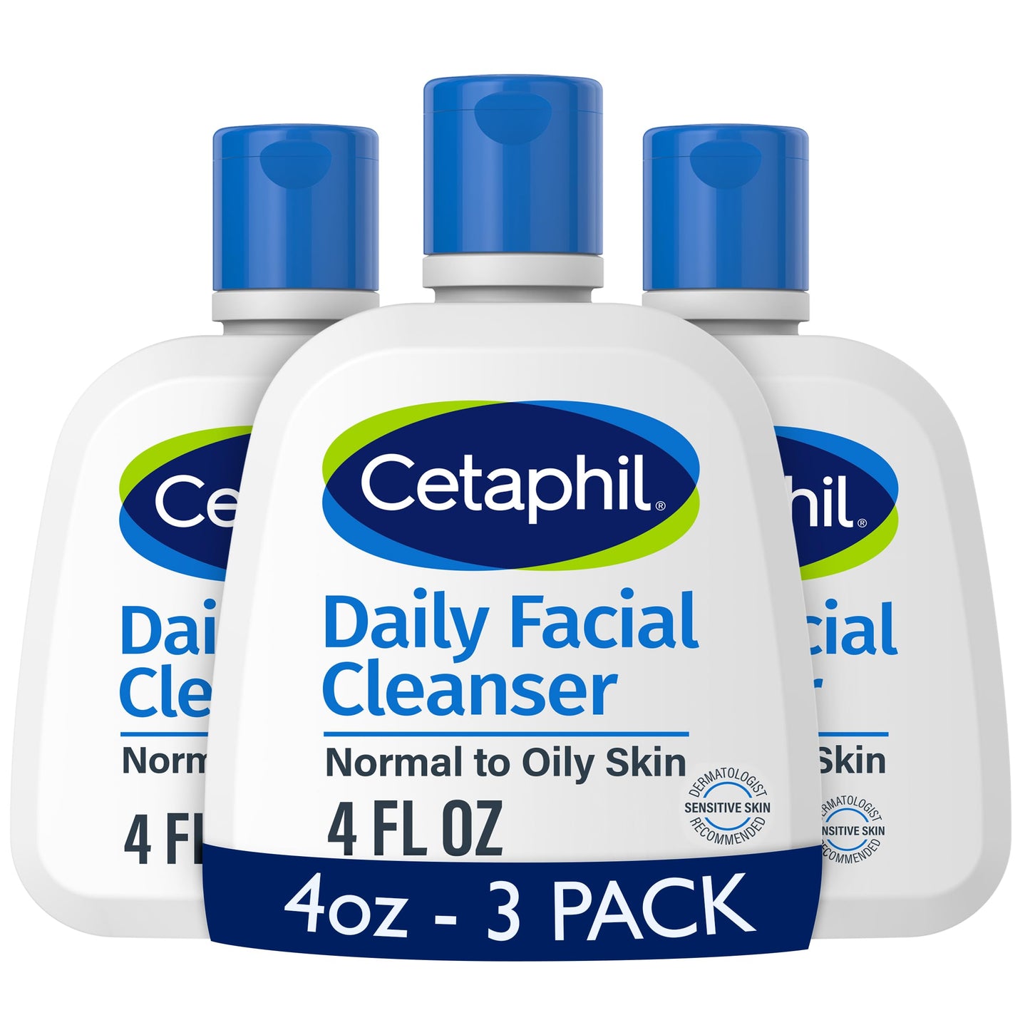 Cetaphil Face Wash, Daily Facial Cleanser for Sensitive, Combination to Oily Skin, 4 Oz 3 Pack, Gentle Foaming, Soap Free, Hypoallergenic Beauty & Personal Care Cetaphil