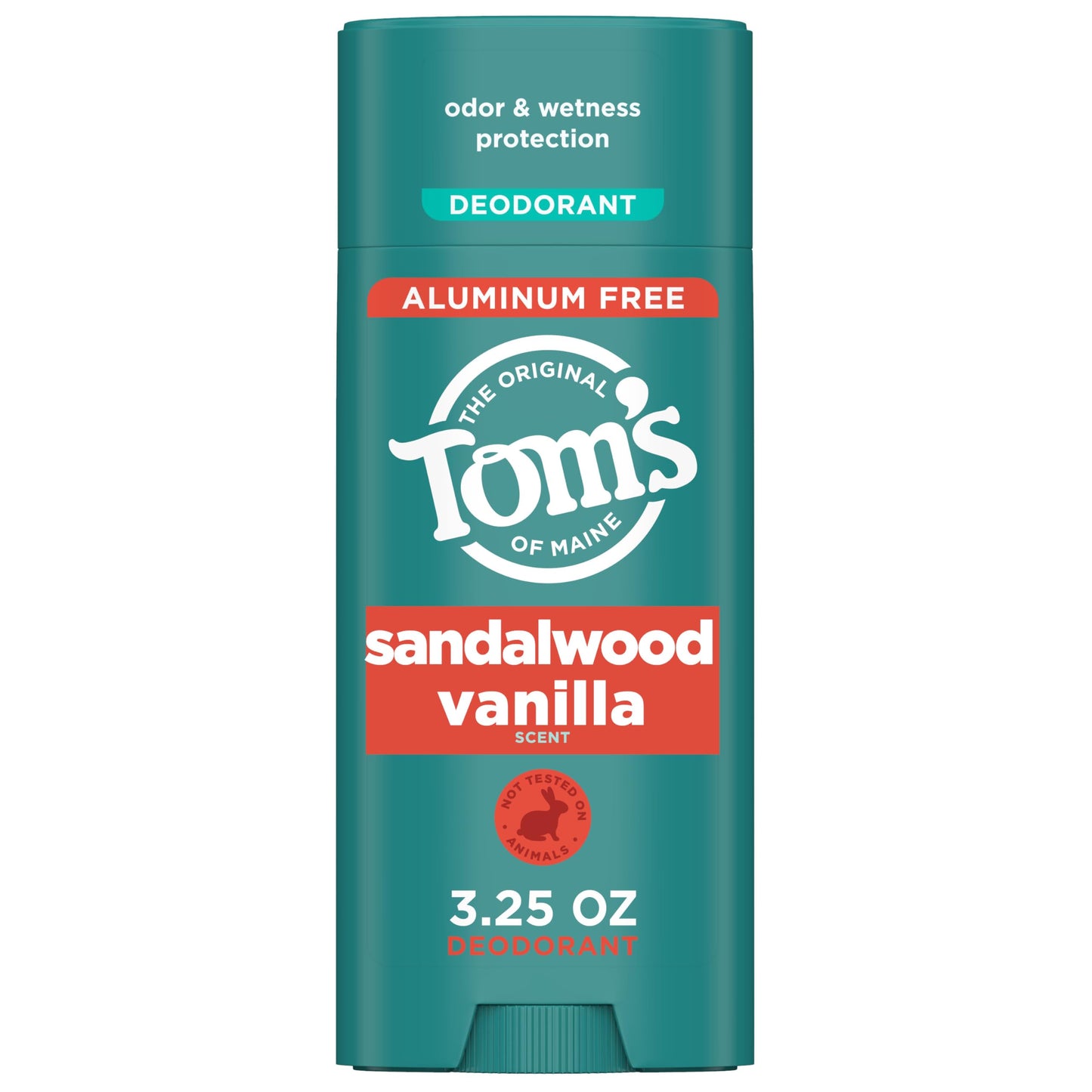 Tom’s of Maine Sandalwood Vanilla Aluminum Free Natural Deodorant For Women & Men - Goes on Clear - Odor & Wetness Protection - Naturally Derived Beauty and Personal Care Tom's of Maine
