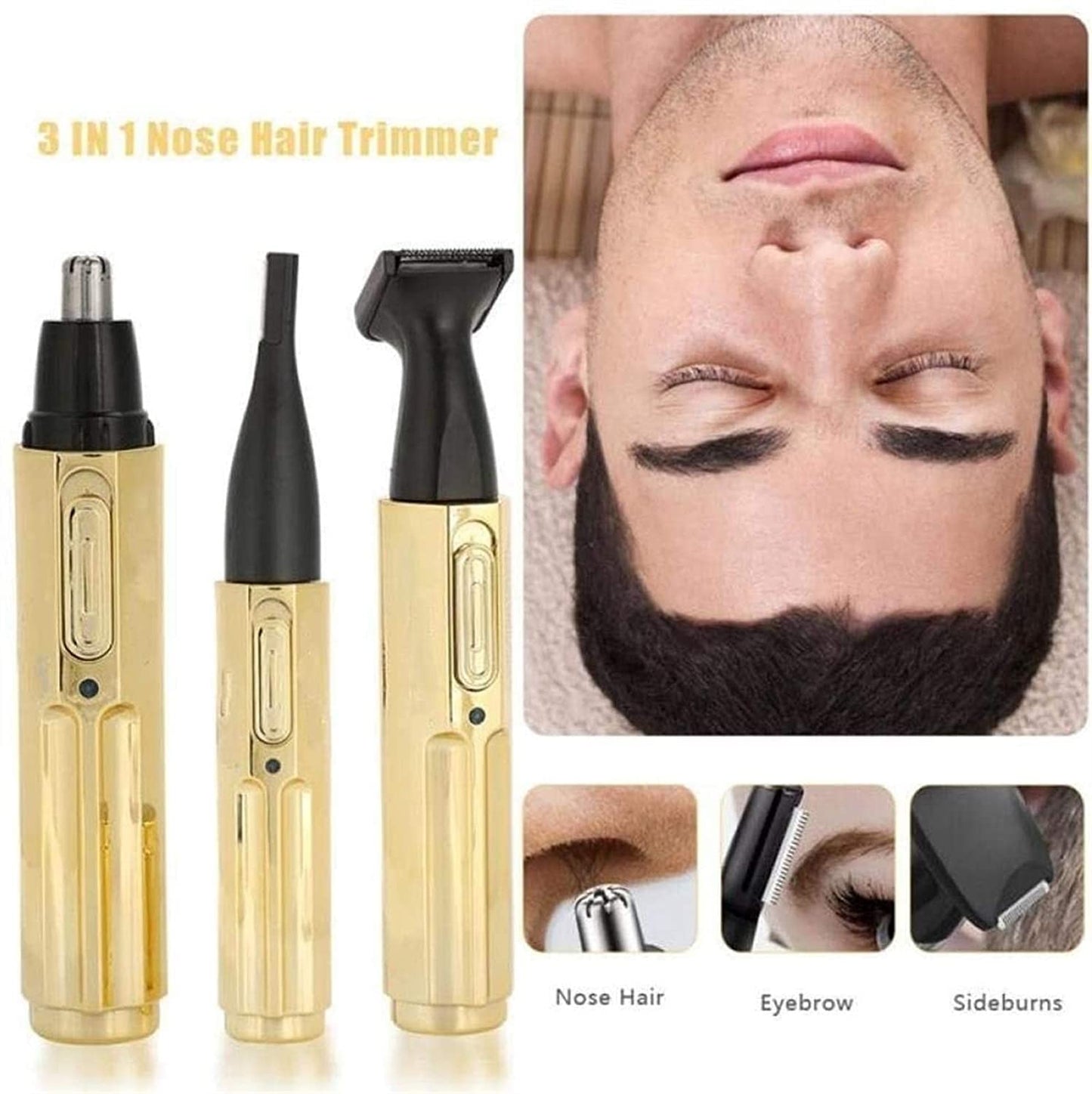 LEONYS Electric Facial & Body Trimmer, Wet & Dry - for Eyebrow, Legs, Nose & Ear Hair Removal - All-in-1 Painless Precision Razor Shaver for Women Beauty and Personal Care LEONYS
