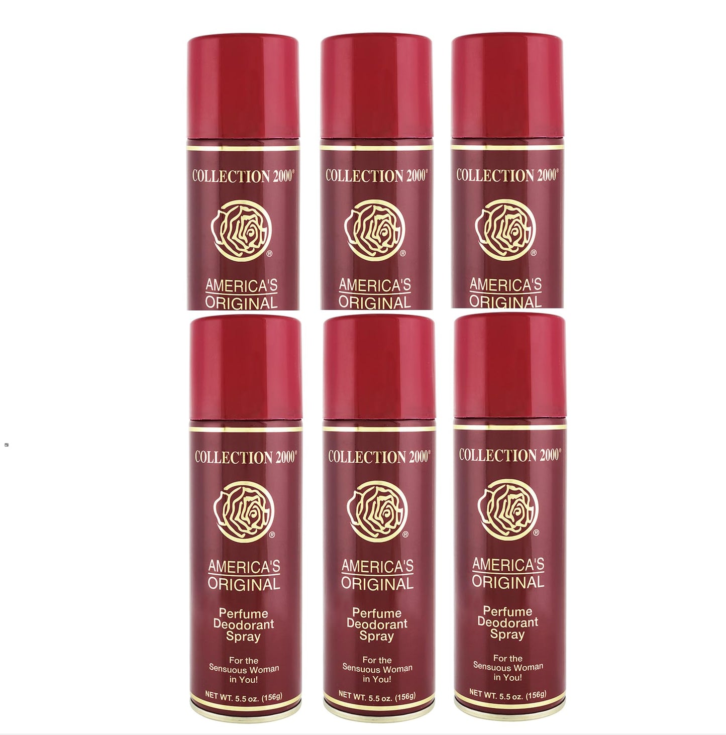 Original Collection 2000 Spray Deodorant for Women 5.5oz-156g (6 Pack) Beauty and Personal Care Collection