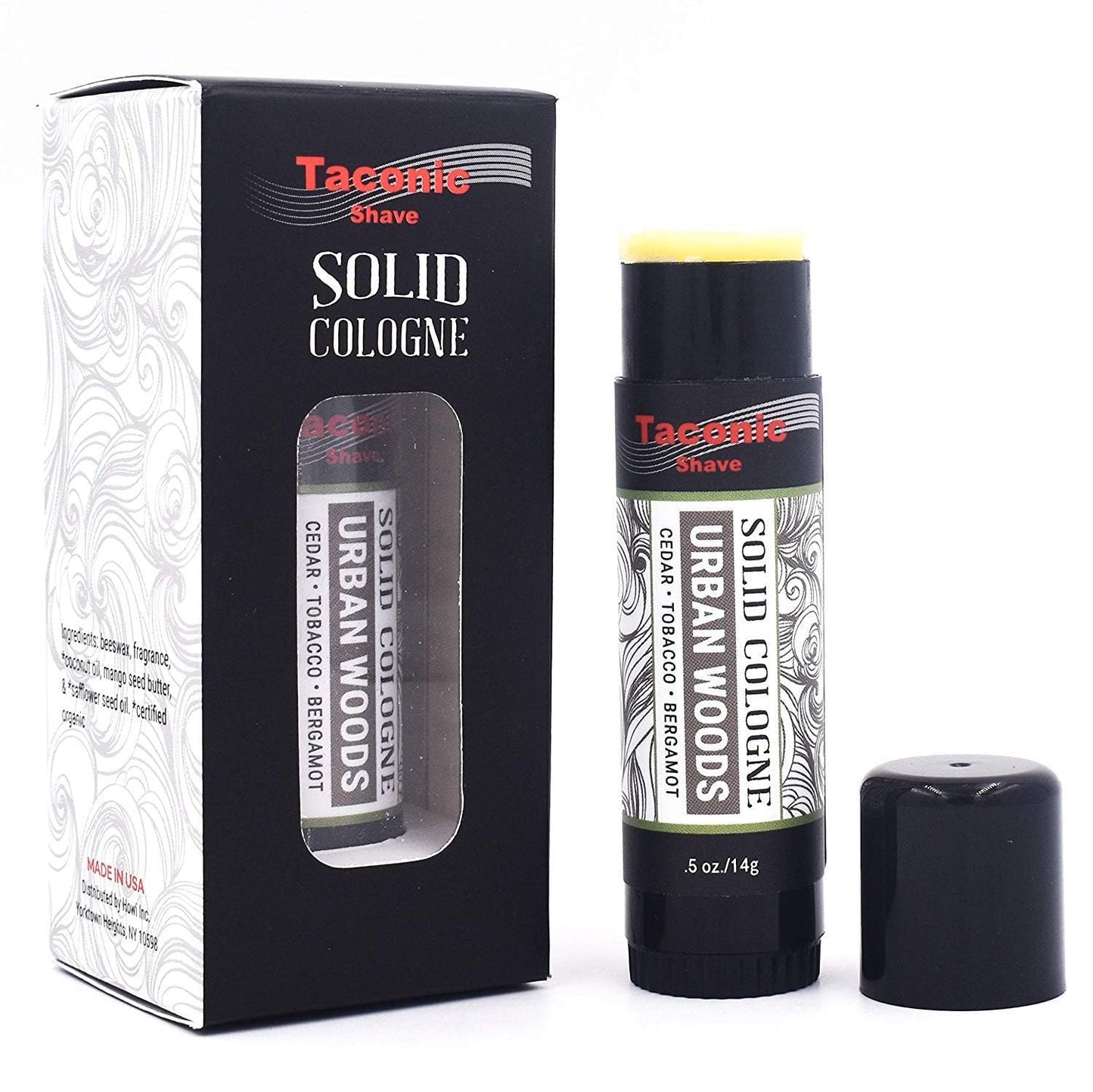 Taconic Shave All-Natural Urban Woods Scent Men's Solid Cologne - Portable and Easy to Apply - Artisan Made in the USA Beauty & Personal Care Taconic Shave