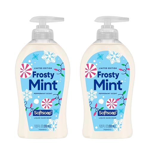 Softsoap Limited Edition Frosty Mint Peppermint Scented Liquid Hand Soap, 11.25 Fl Oz, 2 Pack, Winter Holiday Design Beauty & Personal Care Softsoap