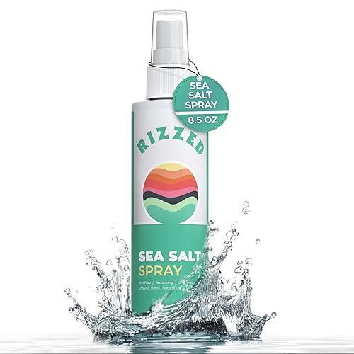 Rizzed™ Sea Salt Spray for Hair Men - Texturizing Spray with Castor Oil & Naturally Sourced Ocean Salts - Texture Sea Salt Sprays for Men - Surf Beauty & Personal Care Rizzed