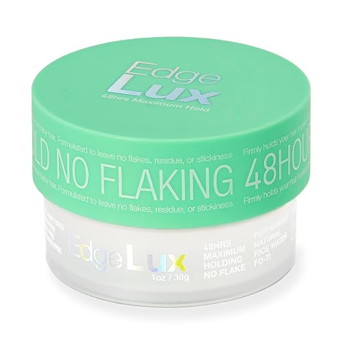 Lux Collection Edge Control Gel for 4C Hair - 48 Hour Maximum Hold Edge Control, Edge Lux with Castor Oil, Keratin & Biotin, Non-Flaking Styling Gel Beauty & Personal Care Lux Collection