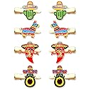 8PCS Mexican Fiesta Hair Clips for Women, Cinco De Mayo Hairpins Colorful Chili Cactus Pinata Sombrero Hair Clip Mexican Hair Accessories Holiday Beauty & Personal Care mokkia