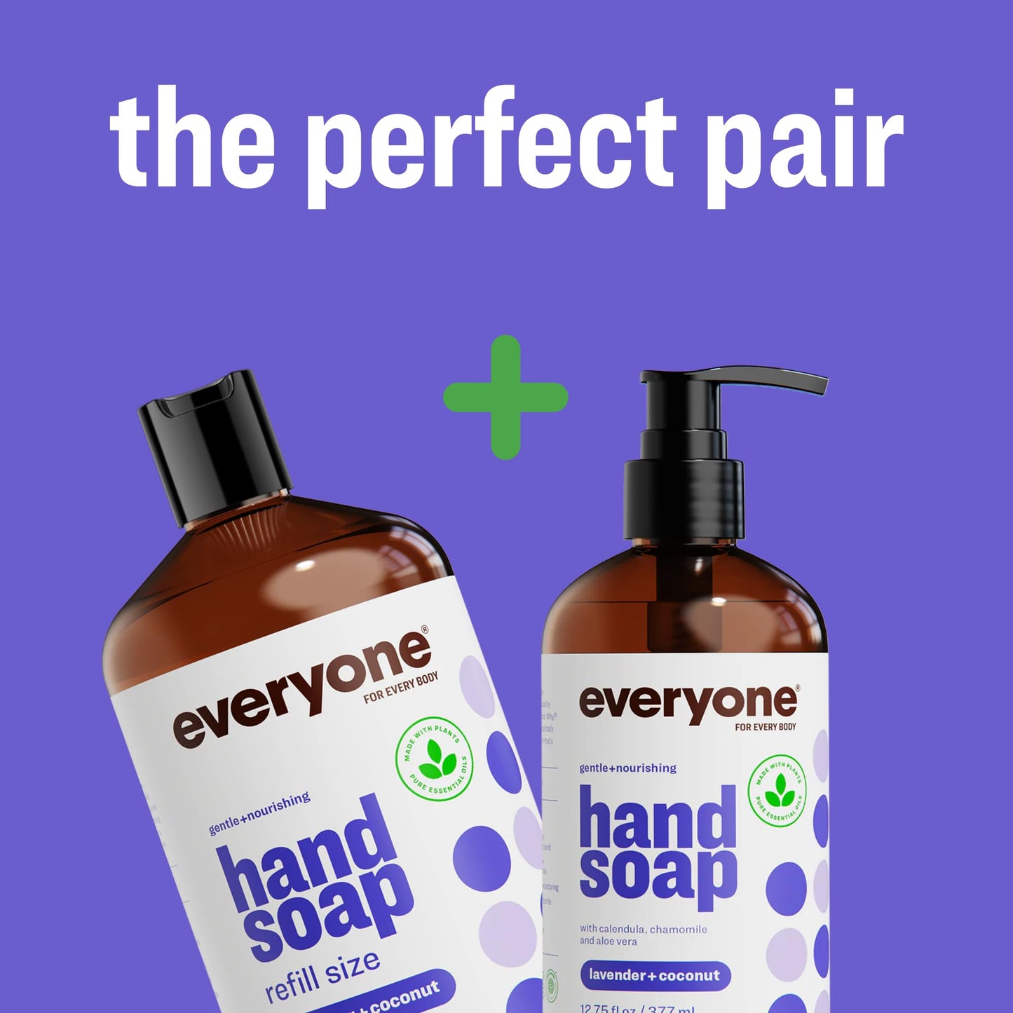 Everyone Liquid Hand Soap Refill, 1 Gallon, Lavender and Coconut, made with Essential Oils for kitchen and bathroom Beauty & Personal Care everyone for every body