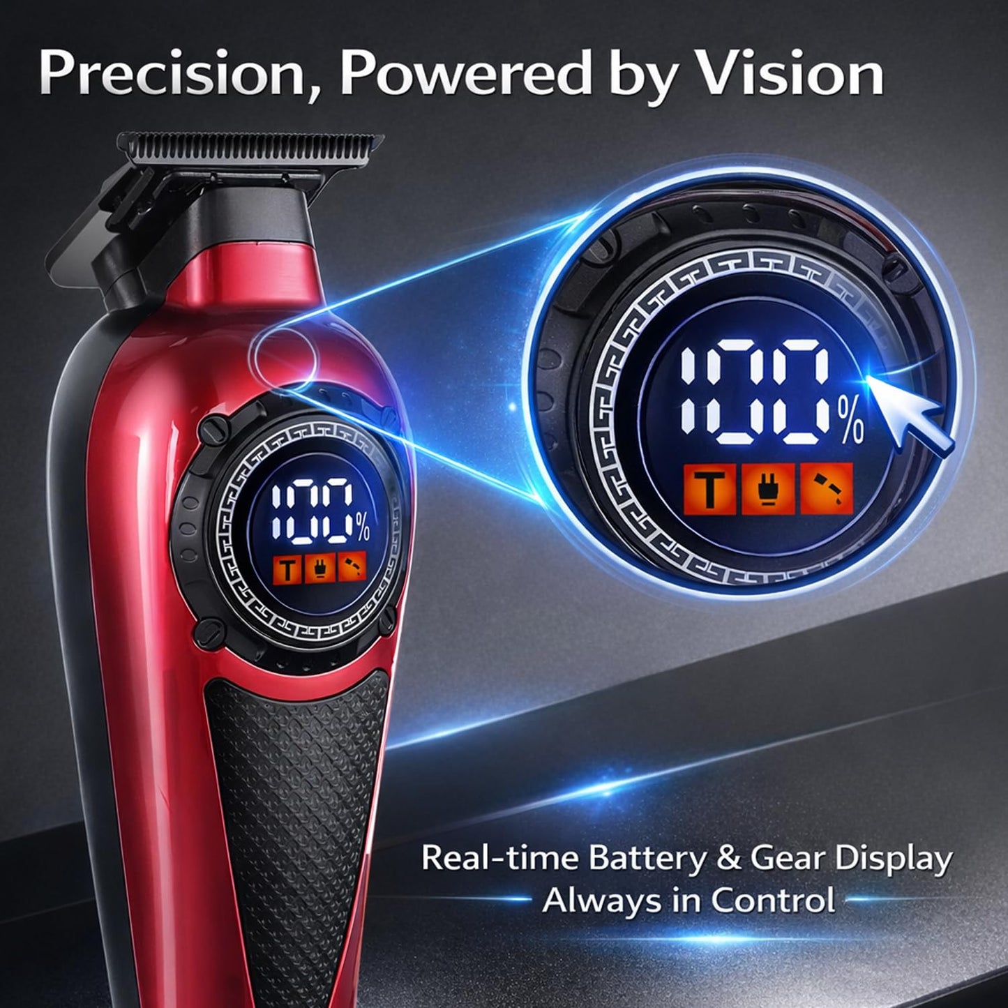 TARSHYRY Professional Barber Hair Clippers for Men, Rechargeable Hair Trimmer Kit for Home and Salon Grooming, High Power Low Noise,Ergonomic Design Beauty and Personal Care TARSHYRY