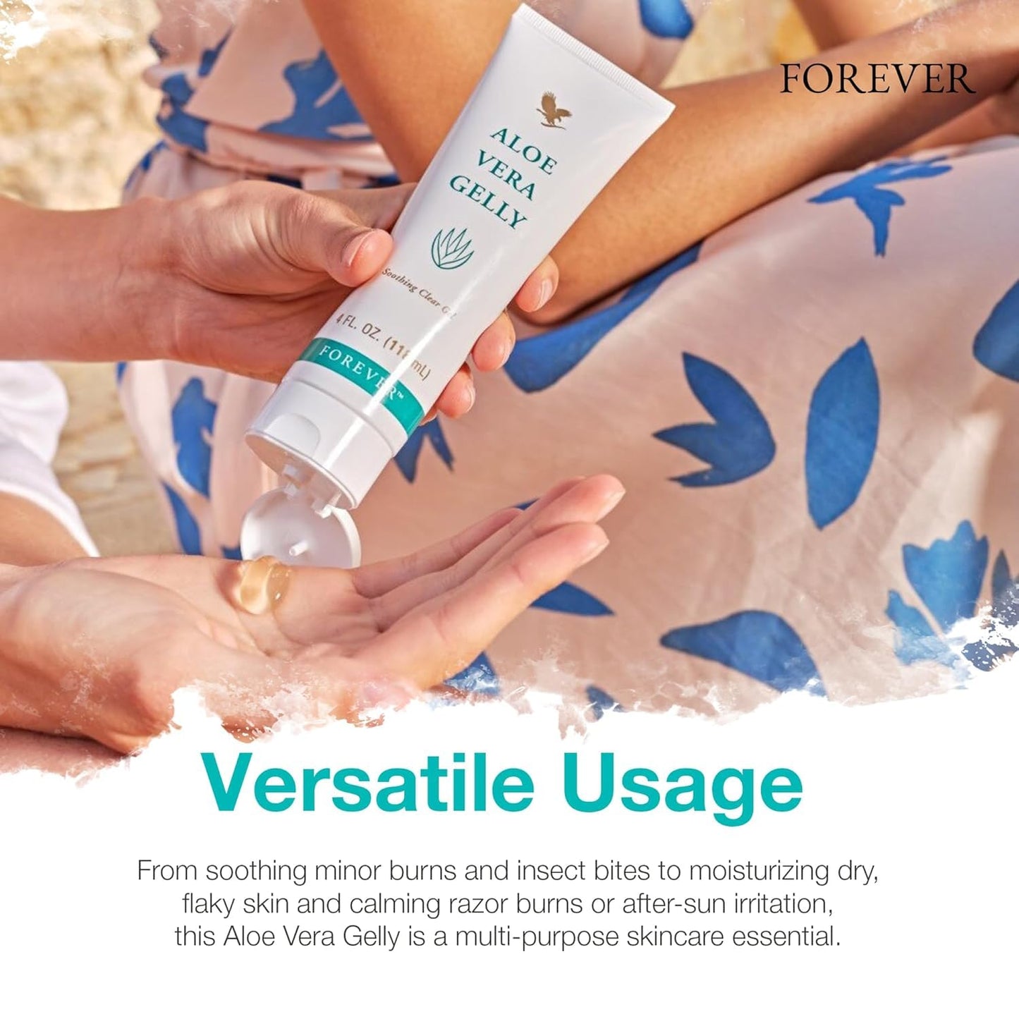 Forever Living - Aloe Vera Gelly - Pure Aloe Gel for Soothing and Moisturizing Skin, Non-Staining and Fast-Absorbing, Vegan and Gluten-Free, 4 fl oz Beauty & Personal Care Forever Living Products