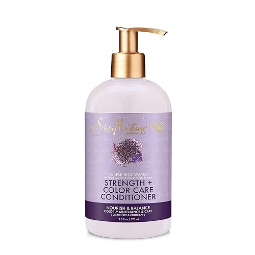 SheaMoisture Strength + Color Care Conditioner Purple Rice Water 13 oz Beauty & Personal Care Shea Moisture