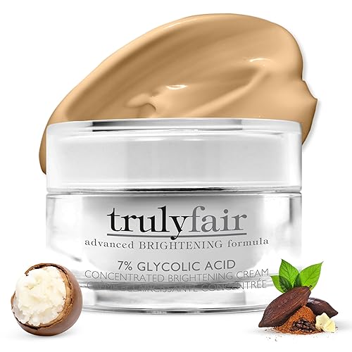 Truly fair 7% Glycolic Acid Concentrated Brightening Cream for women - Night cream - Shea Butter - Amino Acids - Paraben -free - 1.7 oz Beauty & Personal Care Truly Fair