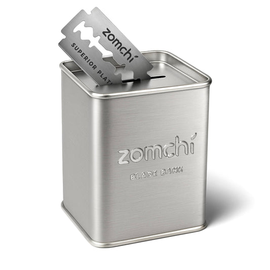 ZOMCHI Razor Blade Bank for Used Double Edge Safety Razor Blades, Silver Beauty and Personal Care ZOMCHI