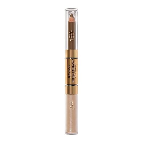 Revlon Eyebrow Gel & Pencil, ColorStay Brow Fantasy 2-in-1 Eye Makeup, Longwearing with Precision Tip, 104 Dark Blonde, 0.04 Oz Beauty & Personal Care REVLON