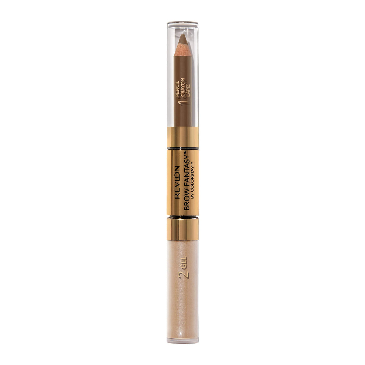 Revlon Eyebrow Gel & Pencil, ColorStay Brow Fantasy 2-in-1 Eye Makeup, Longwearing with Precision Tip, 104 Dark Blonde, 0.04 Oz Beauty & Personal Care REVLON