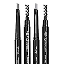Eye Embrace Light Gray Eyebrow Pencils: Warm Betty & Cool Helen 2 Pack Bundle - Waterproof, Double-Ended Automatic Angled Tip & Spoolie Brush Beauty & Personal Care Eye Embrace