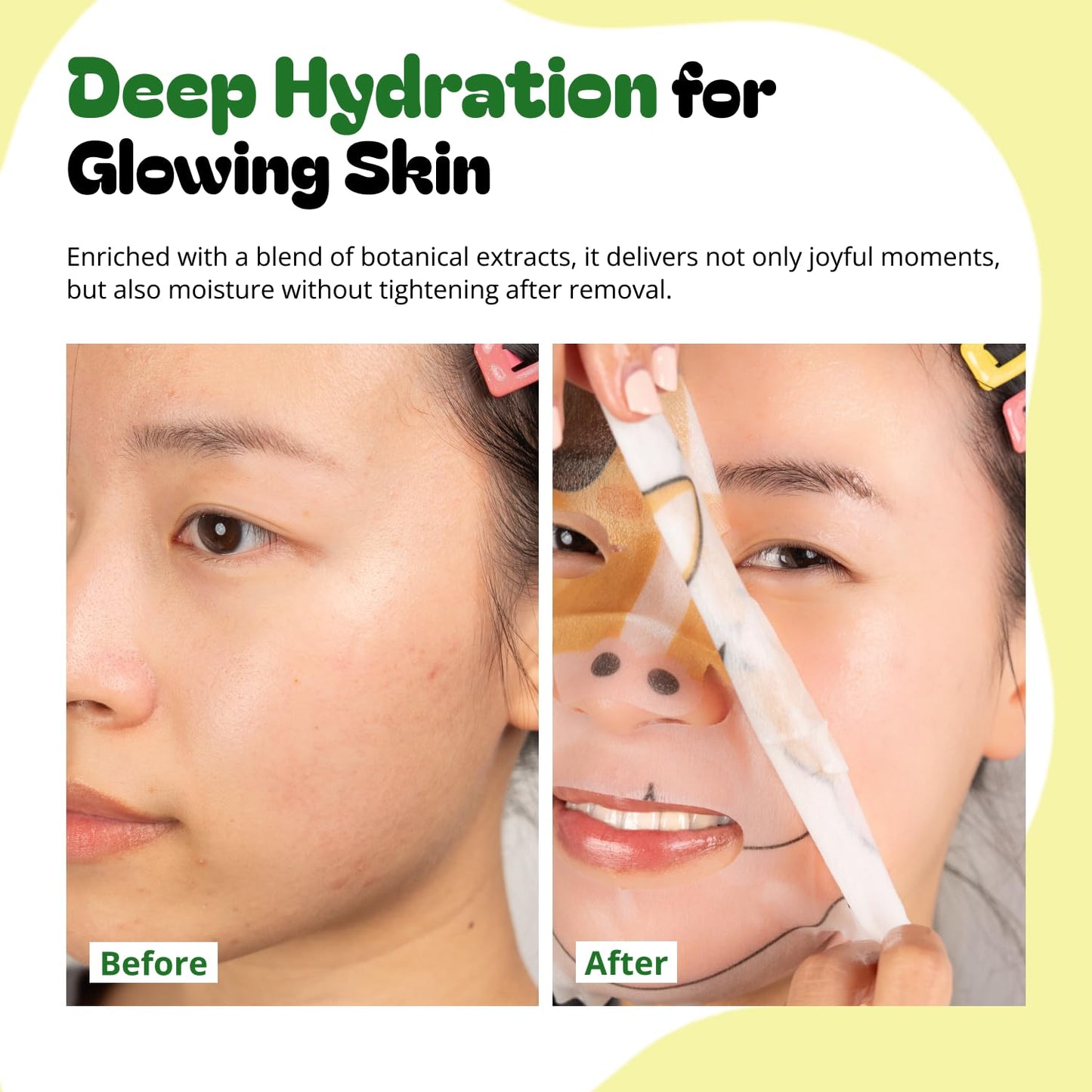 Epielle Character Face Mask Wild Kingdom 6 Pack, Fun & Effective Korean Skin Care, Spa Party Favors, Stocking Stuffers, Birthday Gifts for Women, Self Beauty & Personal Care Epielle