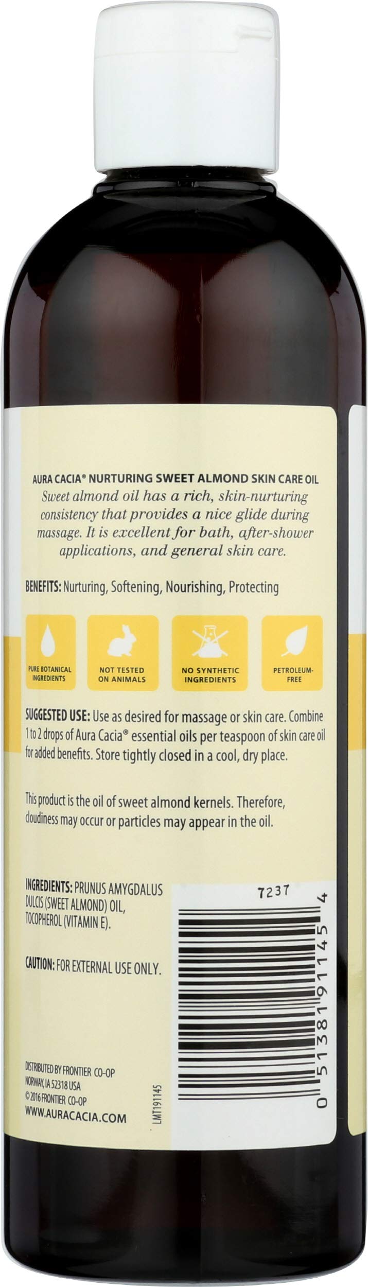 Aura Cacia Natural Skin Care Oil Sweet Almond | 16 Fl Oz (Pack of 1) Beauty & Personal Care Aura Cacia