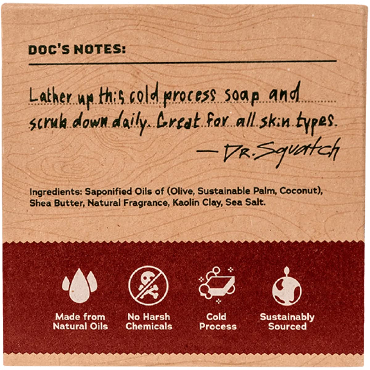 Dr. Squatch All Natural Bar Soap for Men with Zero Grit, Bay Rum Beauty & Personal Care Dr. Squatch