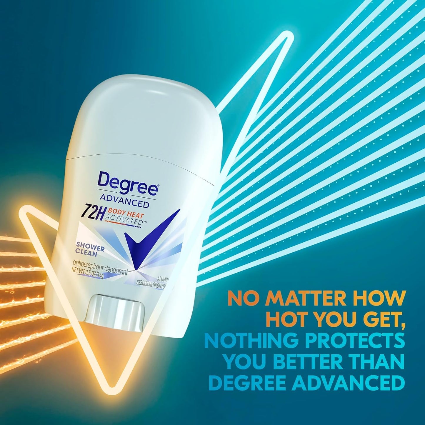Degree Advanced Antiperspirant Deodorant, Shower Clean 12-Pack - Travel Deodorant for Women, 72H Protection, 0.5 Oz Ea Beauty & Personal Care Degree