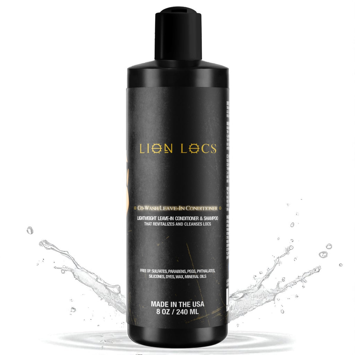 Lion Locs Shampoo and Conditioner for Dreads, Sisterlocks, Locks, & Dreadlocks | Lightweight Vegan Co Wash (8oz) Beauty & Personal Care Beard Gains