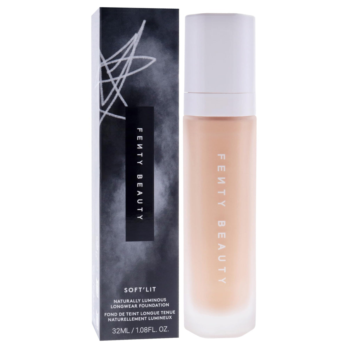 Soft Lit Naturally Luminous Longwear Foundation - 220 Warm Peach by Fenty Beauty for Women - 1.08 oz Foundation