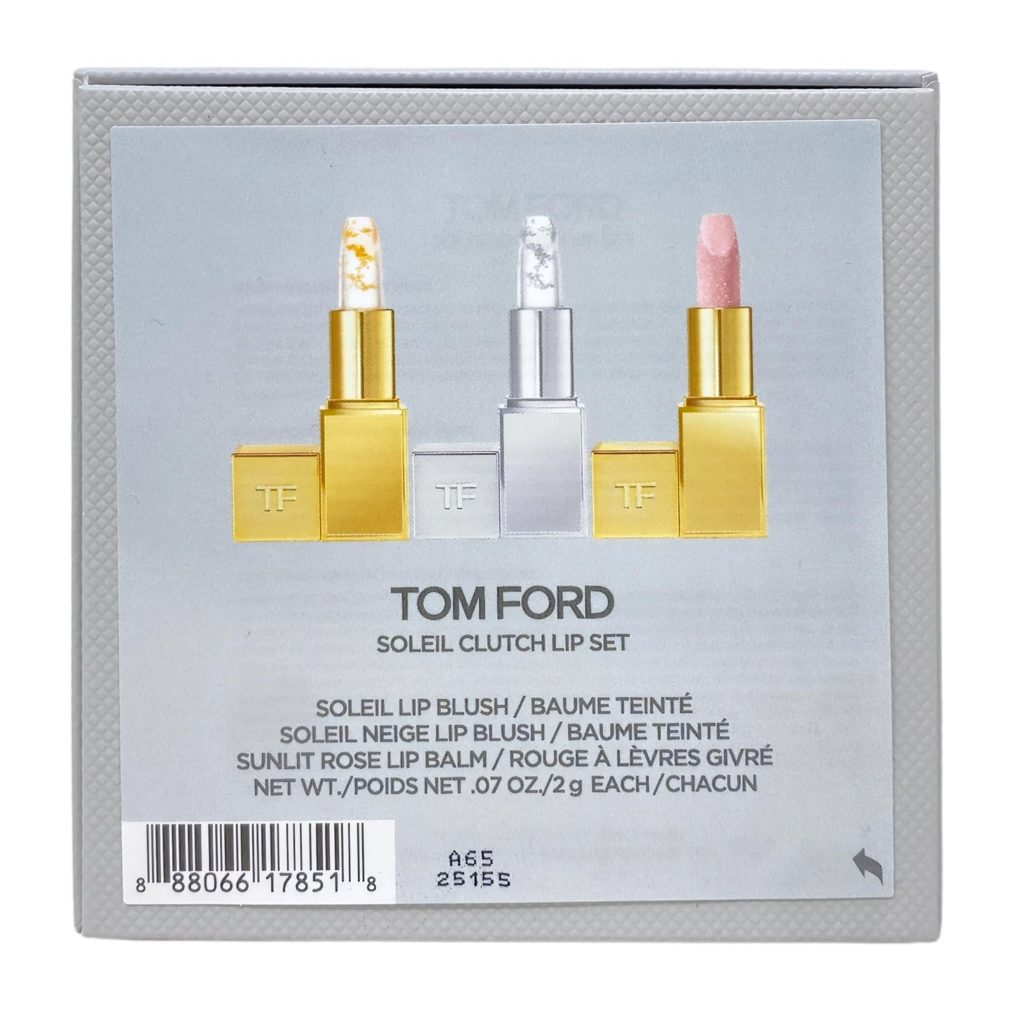 Tom Ford Soleil Clutch Lip Set - Sunlit Rose Lip Balm, Soleil Neige & Soleil Lip Blush - 0.07 oz / 2 g Each Beauty & Personal Care Tom Ford