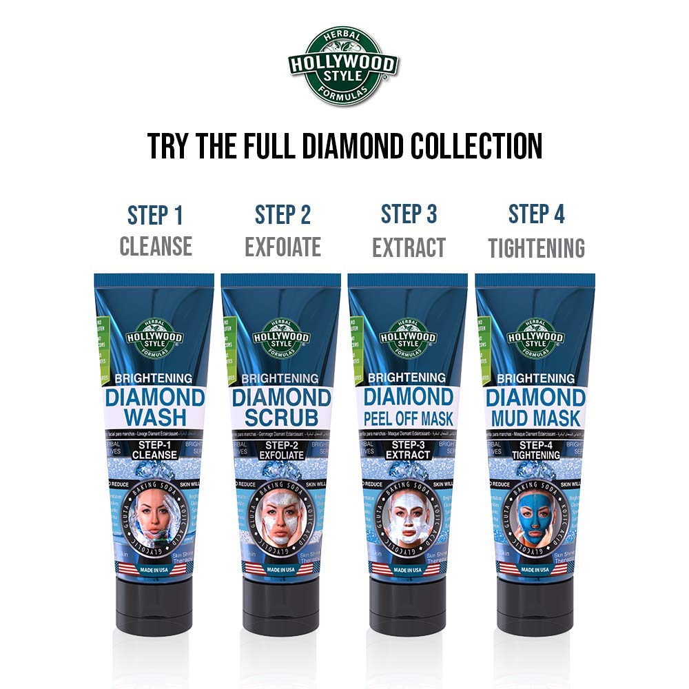 Hollywood Style Brightening Diamond Peel-off Mask 3.2 Ounce Beauty & Personal Care Hollywood Style