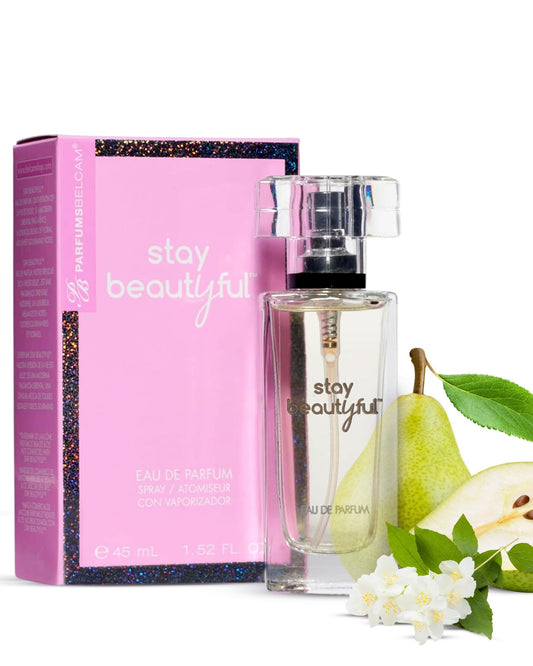 PB ParfumsBelcam Stay Beautiful Eau De Parfum Spray for Women, Floral and Fresh Fragrance, Long-Lasting Scent for Day & Night Wear, Elegant Perfume Beauty & Personal Care PB ParfumsBelcam