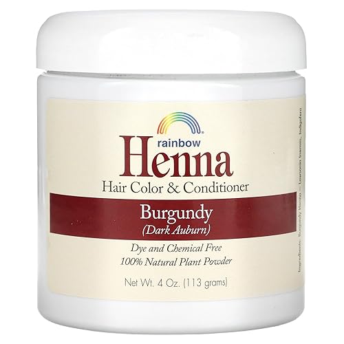 Rainbow Research Henna Hair Color and Conditioner, Persian Burgundy Dark Auburn, 4 Ounce Beauty & Personal Care Rainbow Research