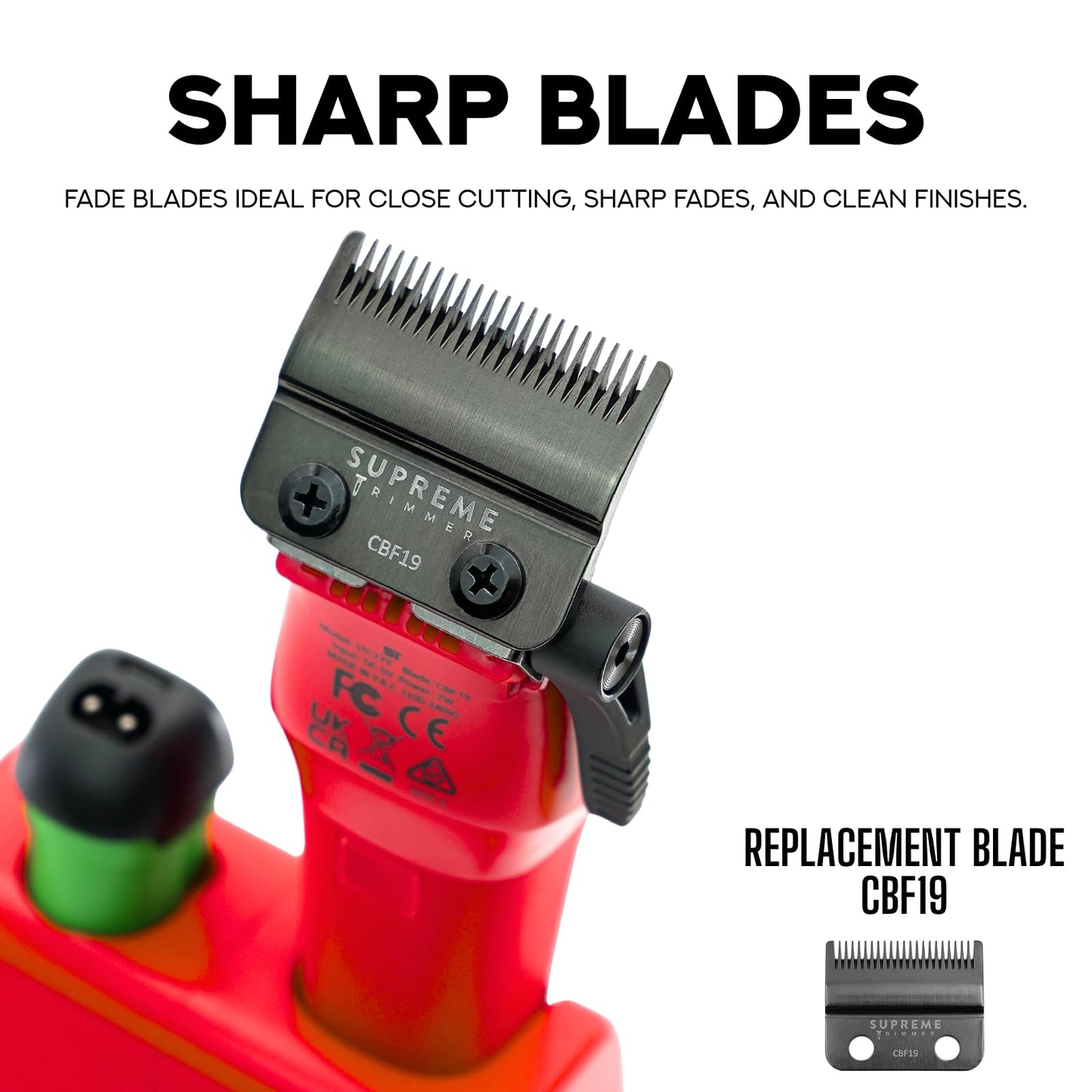 Supreme Trimmer Recharge Clipper - Professional Hair Clipper with 2 Removable Batteries, Brushless Motor, Smart Charge Stand, USB-C Charge & DLC Beauty and Personal Care Supreme Trimmer