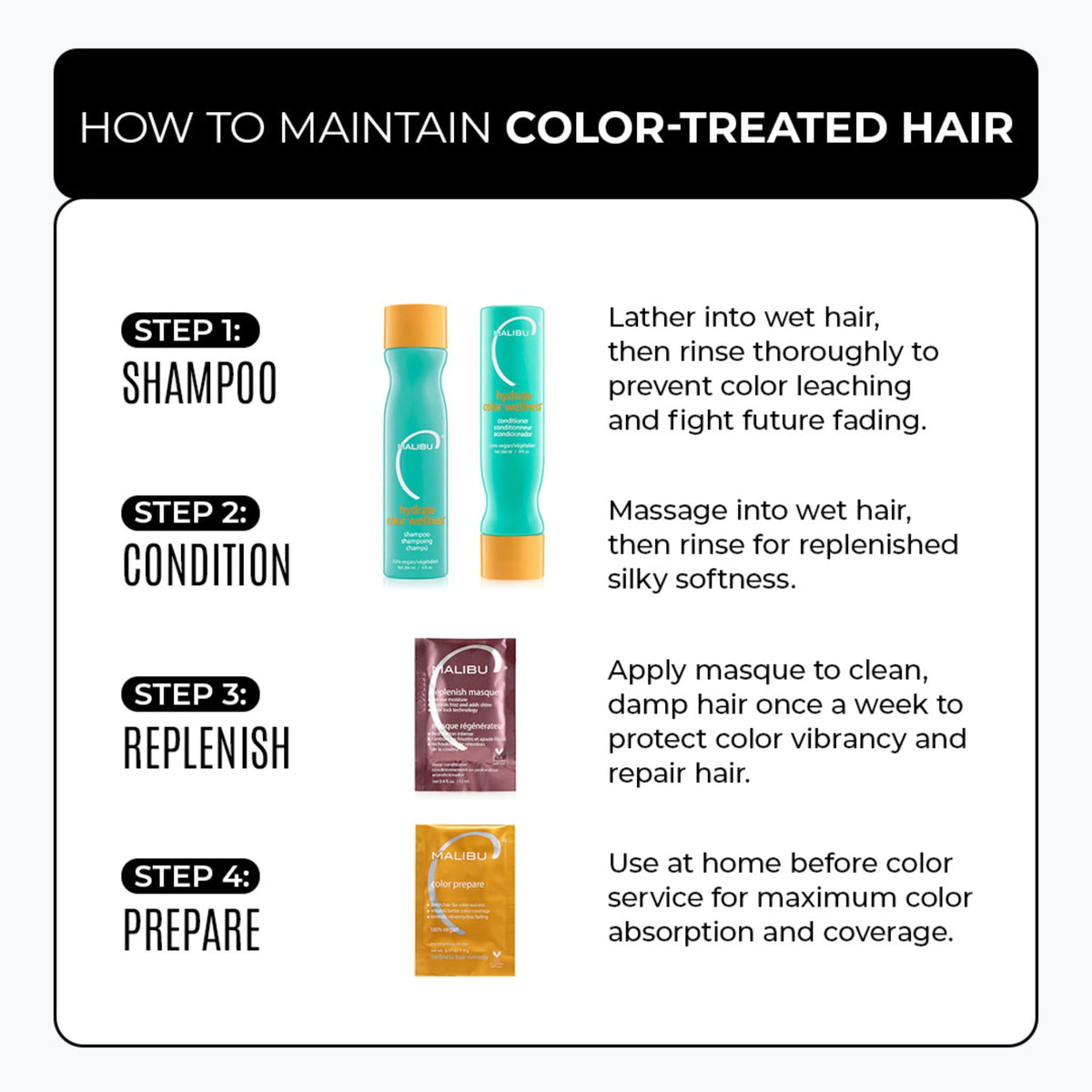 Malibu C Hydrate Color Wellness Conditioner (9 oz) - Moisturizing, Color Safe Conditioner for Vibrant Hair - Formulated to Preserve + Protect Hair