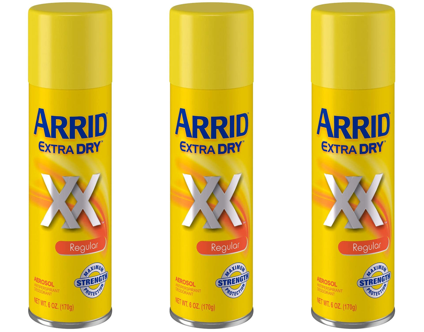 Arrid Deodorant 6oz Aerosol Extra Dry Regular (3 Pack) Beauty and Personal Care Arrid