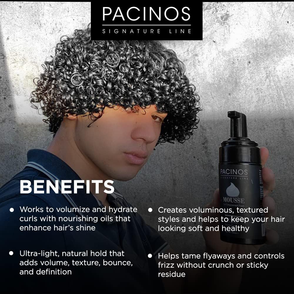 Pacinos Signature Line Curl Enhancing Mousse - Light Hold Hair Mousse and Styling Foam Beauty & Personal Care Pacinos