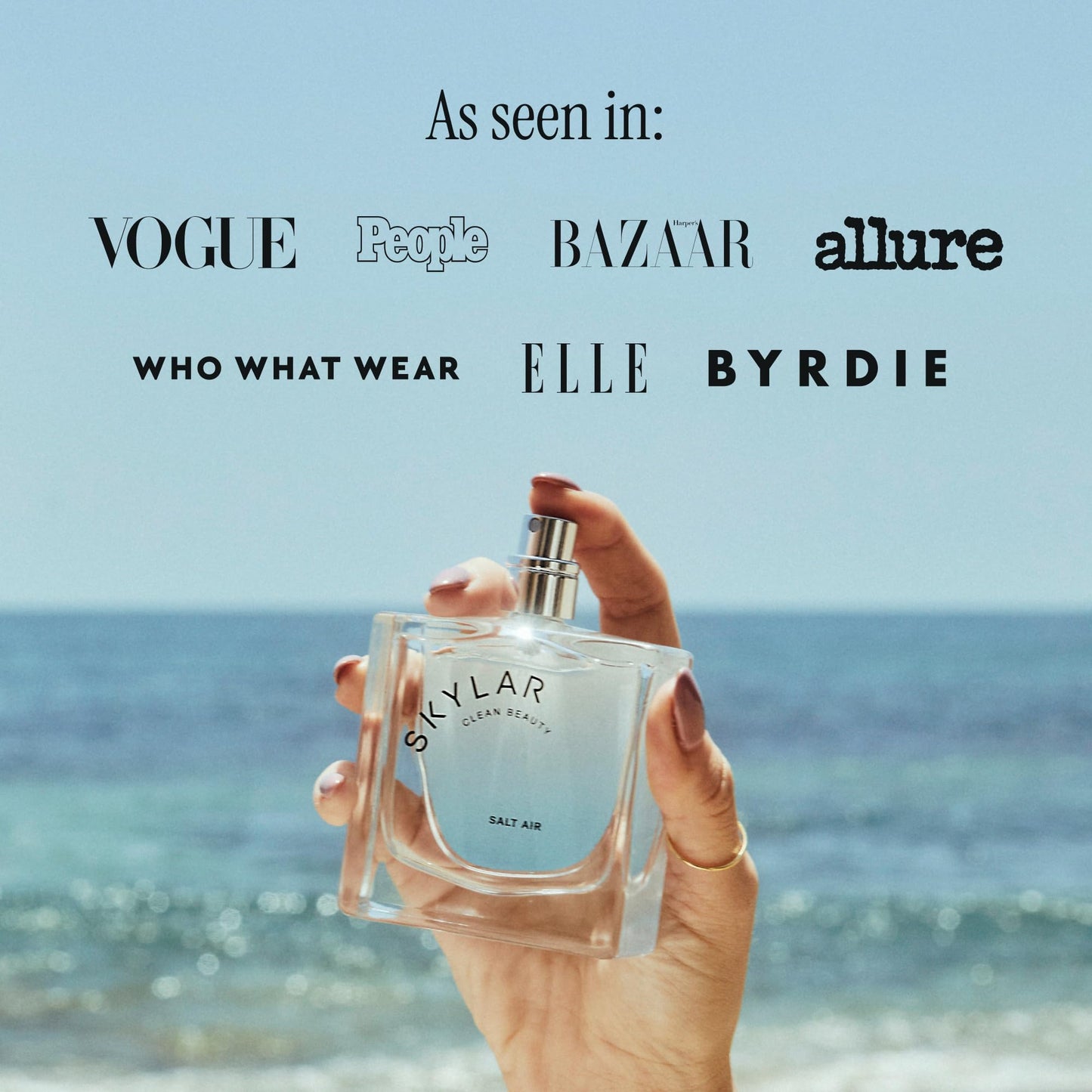 Skylar Salt Air Eau de Parfum 1.7oz – Clean, Hypoallergenic Vegan Perfume for Women & Men, Fresh Scent with Driftwood, Sea Salt & Seaweed Beauty & Personal Care Skylar