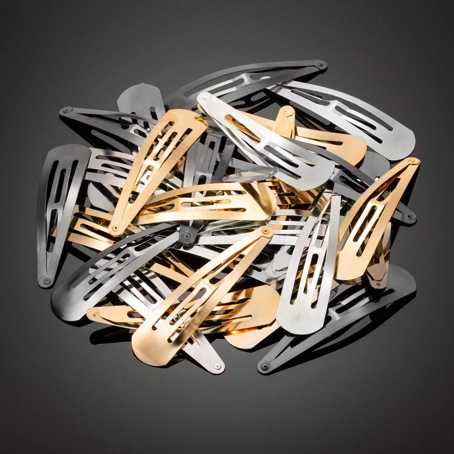 Geyoga 30 Pieces 4 Inch Metal Snap Hair Clips for Women Snap Barrettes Nonslip Large Women Hair Accessories Beauty & Personal Care Geyoga