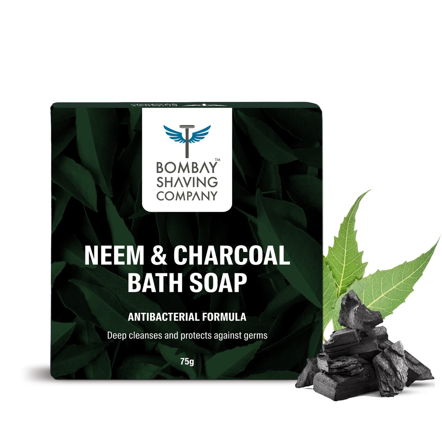 Bombay Shaving Company Charcoal and Neem Bath Soap - Pack of 3,75g each Beauty and Personal Care Bombay Shaving Company