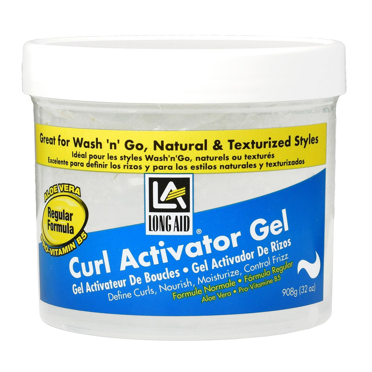 AmPro Long-Aid Activator Gel - Enriched with Aloe Vera, Protein, and Vitamin B Complex - Brings Essential Moisture to Strands - Defines Your Natural