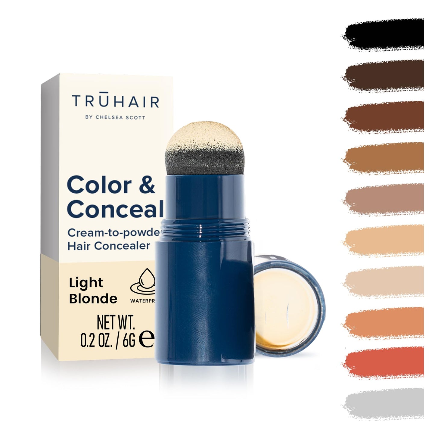 TRUHAIR Color & Conceal Waterproof Root Touch Up Hair Color Concealer - Hair Cover up for Gray Coverage and Hairline Filling - 11 Hair Colors Beauty & Personal Care Truhair