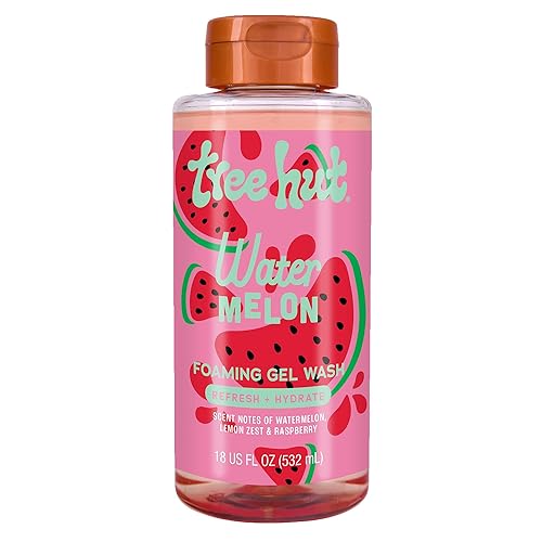 Tree Hut Watermelon Foaming Gel Wash, Hydrating & Moisturizing Body Wash with Shea Butter & Nourishing Essential Oils, Daily Cleanser for Soft Smooth Beauty & Personal Care Tree Hut