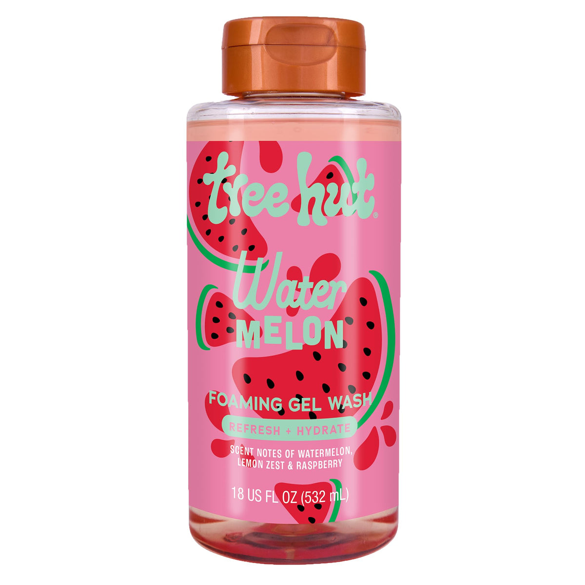 Tree Hut Watermelon Foaming Gel Wash, Hydrating & Moisturizing Body Wash with Shea Butter & Nourishing Essential Oils, Daily Cleanser for Soft Smooth Beauty & Personal Care Tree Hut