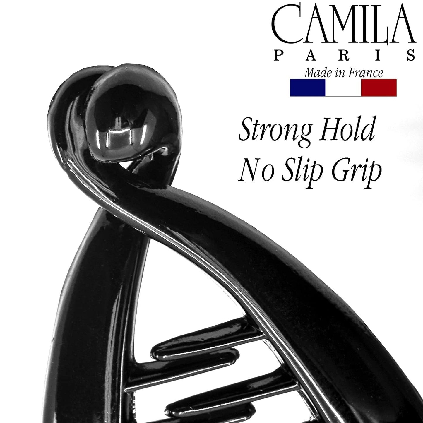 Camila Paris NV138 2 Pack French Extra Small Banana Clip Hair Comb for Fine Hair, Classic Banana Clips Hair for Thin Hair Ponytail Holder Interlocking Beauty & Personal Care Camila