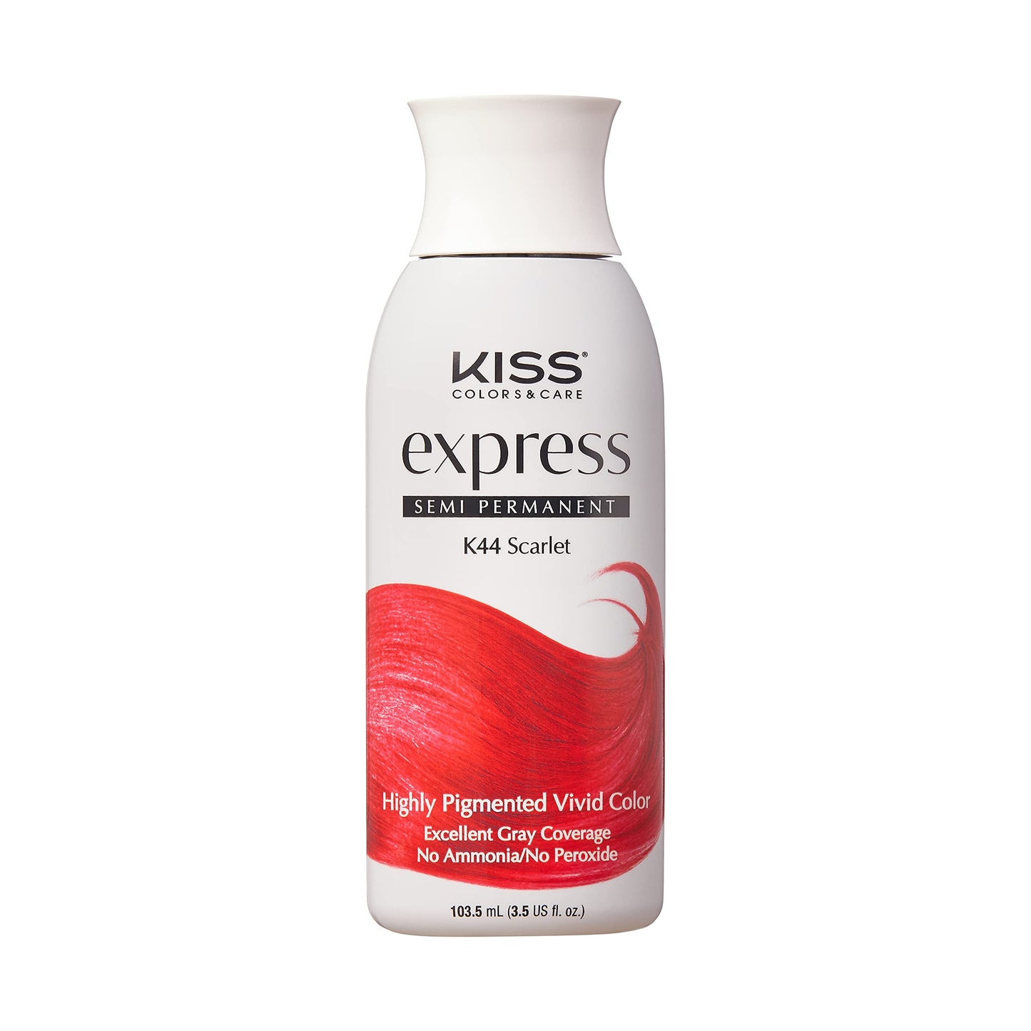 Kiss Express Semi-Permanent Hair Color - Vivid, Highly Pigmented Dye for Vibrant Hair, Gentle Formula, Gray Coverage, pH Balanced, 23 Intermixable Beauty & Personal Care KISS