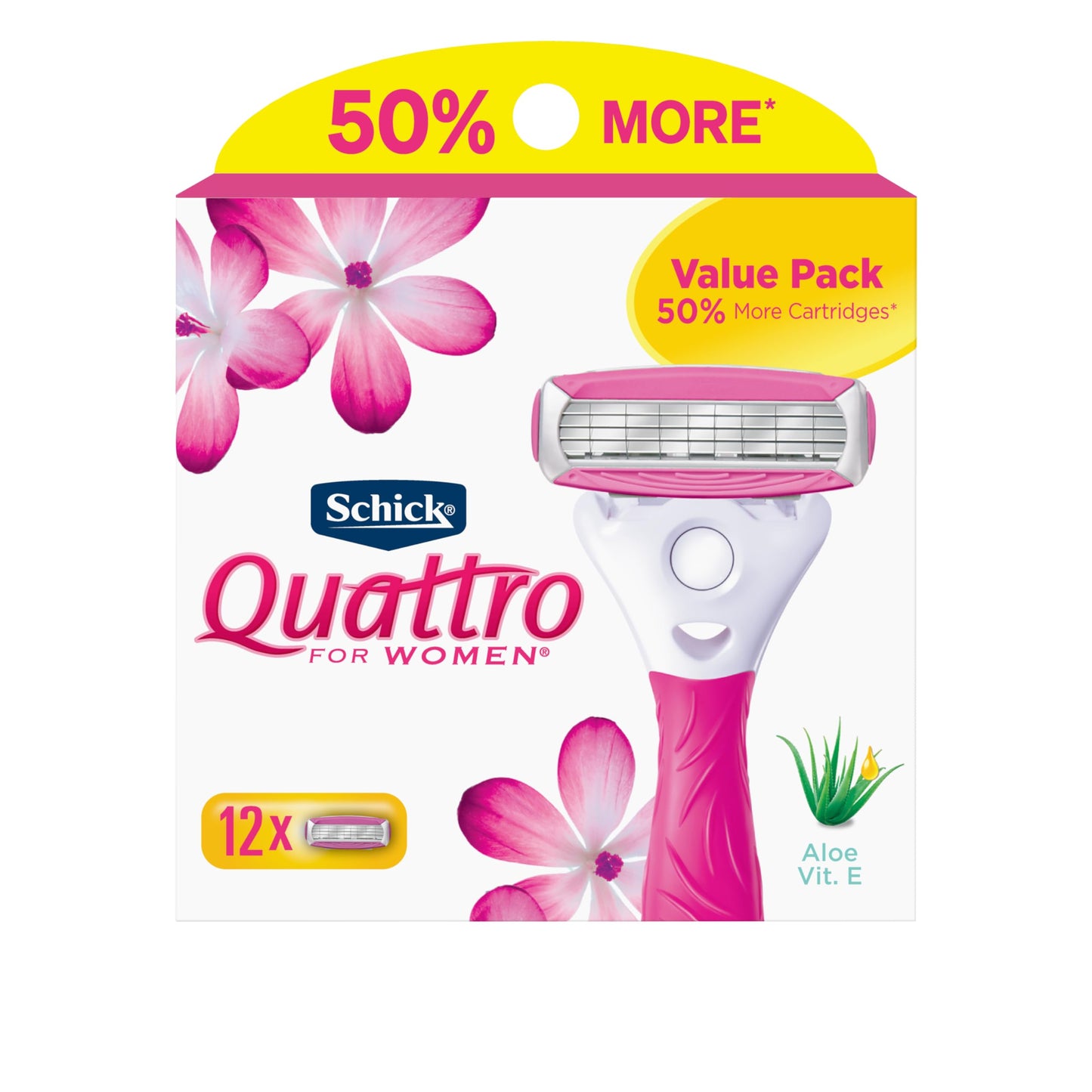 Schick Quattro Womens Razor Blade Refills, 12 Count Beauty and Personal Care Schick Quattro Womens