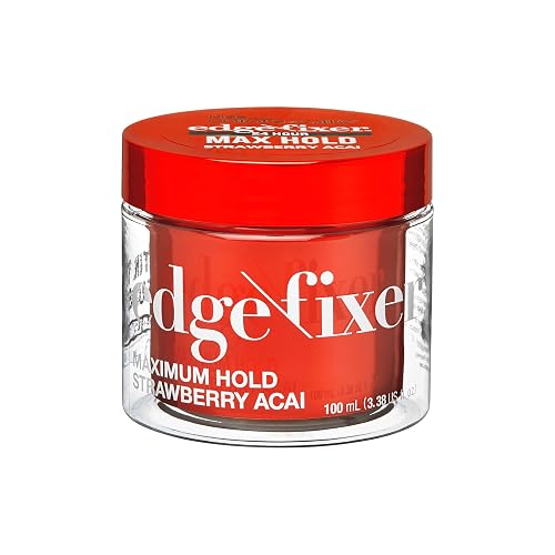 KISS COLORS & CARE Maximum Hold Edge Fixer, Non-Greasy Gel Formula Infused With Biotin B7, 24 Hour Hold, ‘Strawberry Acai’ Scented, 3.38 Fl. Oz. (100 Beauty & Personal Care KISS COLORS & CARE