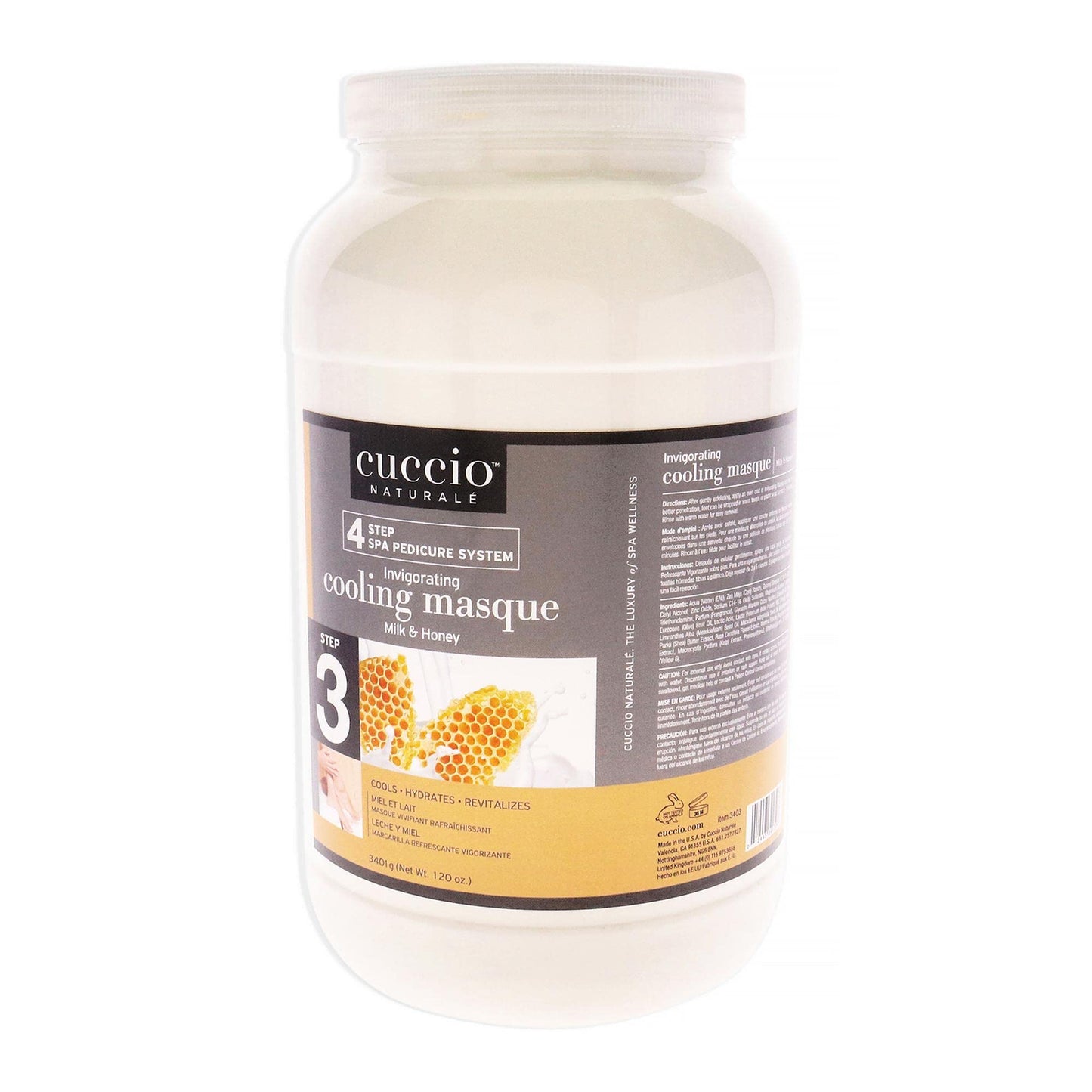 Cuccio Naturale Invigorating Cooling Masque - Gives Skin Complete Hydration - Refreshes Tired Legs And Feet - Naturally Soothes And Moisturizes - Has Beauty & Personal Care Cuccio