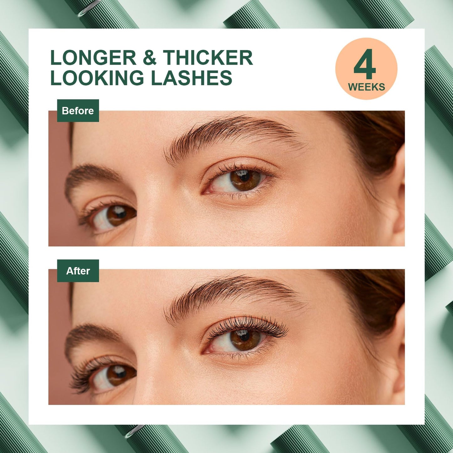 QIAHEE Eyelash Serum, Lash Serums for Thicker, Longer and Fuller Eyelashes, Eyelash Growth Serum Beauty & Personal Care QIAHEE