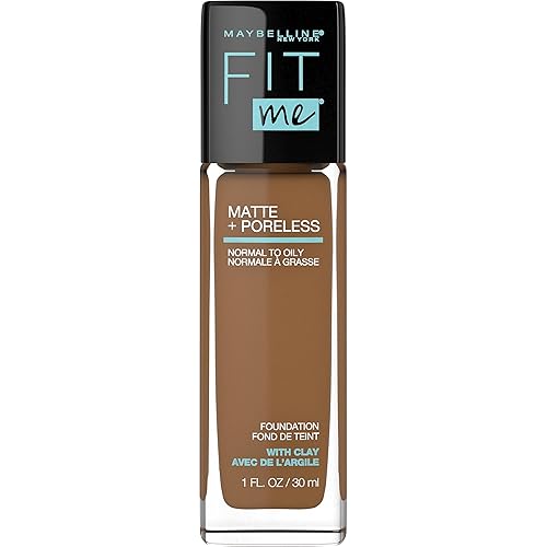 Maybelline New York Fit Me Matte Plus Pore Less Foundation, Truffle, 1 Fluid Ounce Beauty & Personal Care MAYBELLINE