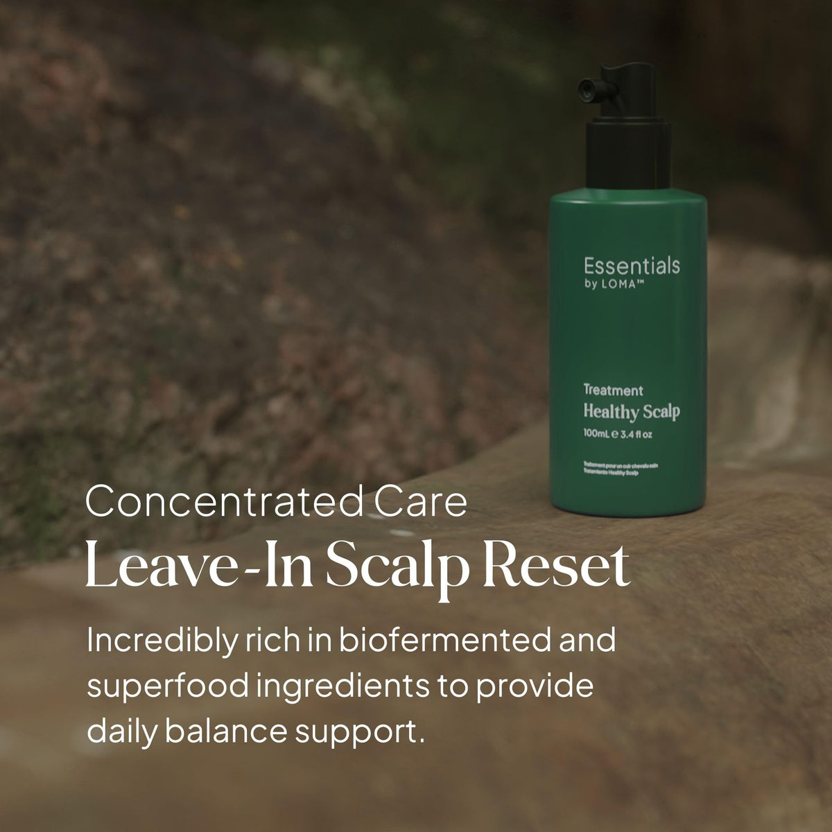 LOMA Essentials Healthy Scalp Treatment for Dry Flaky Scalp, Lightweight Leave-In Scalp Treatment with Rosemary & Peppermint, 3.4 oz