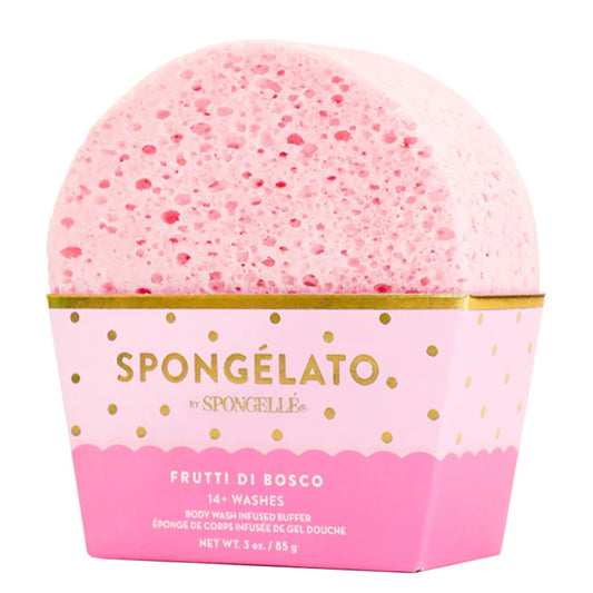 Spongellé Frutti di Bosco (Mixed Berries) Spongélato Bath Sponge - Built-In Body Wash & Body Scrubber, Shower Loofah Sponge for Women - 14+ uses Beauty and Personal Care SPONGELLÉ