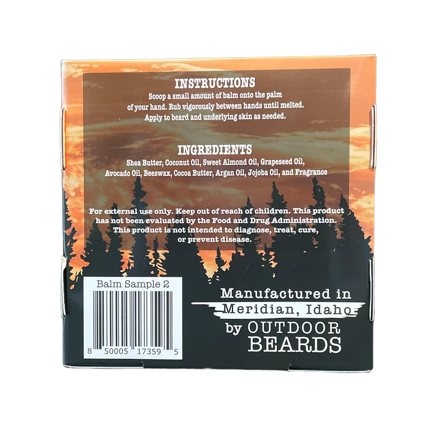 Outdoor Beards Beard Balm - 2 oz Cleansing Balm for Beards Short or Long - Beard Conditioner for Men - Essential Moisturizer for Every Man's Beard Beauty and Personal Care Outdoor Beards