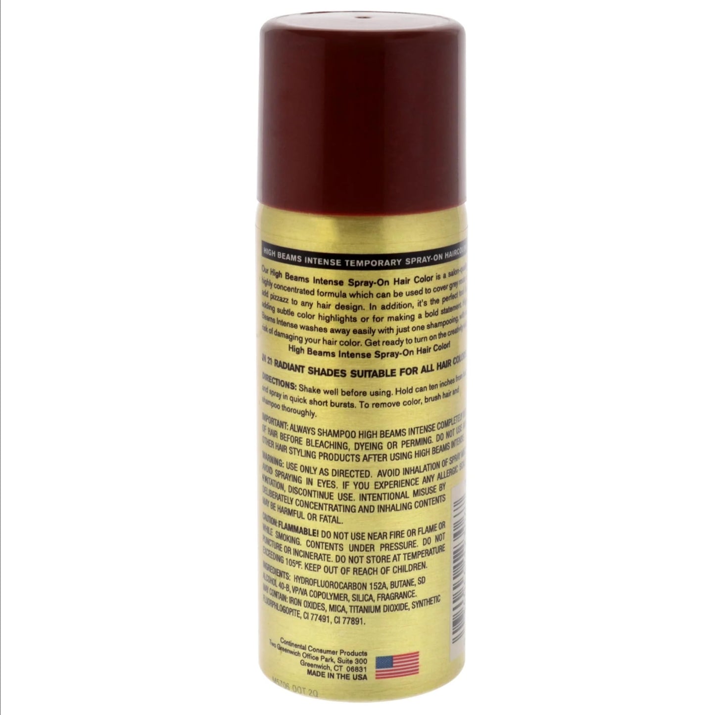 High Beams Intense Temporary Spray-On Hair Color - Brown 2.7 oz (3 PACK) Beauty & Personal Care High Beams